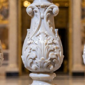 Luxury Patio Marble Baluster Ideas Brushed Steel Stair Spindles