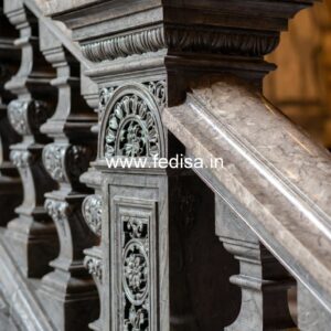 Elegant Home Exterior Marble Designs Gold Stair Balusters