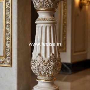 Decorative Balcony Stone Balusters Nickel Stair Spindles