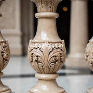 9. Decorative Marble Balusters For Royal Interiors Square Banister