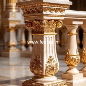 Decorative Classic Marble Railings Bulk Balusters