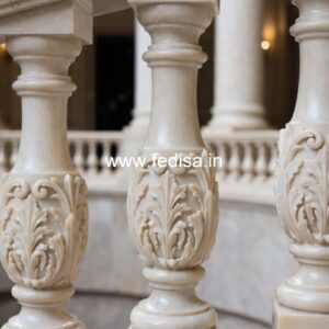 Classic Outdoor Marble Railing Ideas Tempered Glass Balusters