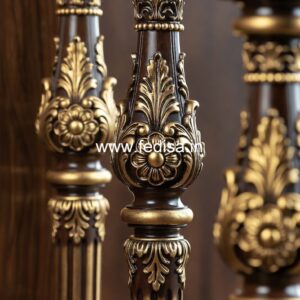 Modern Balcony Stone Railings Balustrade Hardwood