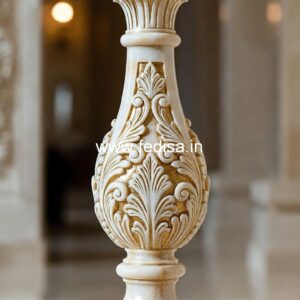 7. Hand-carved Marble Balusters For Premium Projects Cedar Porch Spindles