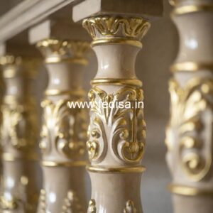 High-end Railing Baluster Designs For Interiors Gold Staircase Spindles