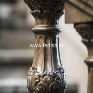 Modern Luxury Railing Baluster Ideas 2065 Gray Handrail White Spindles