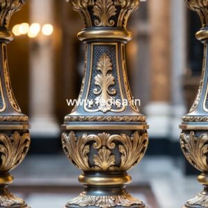 2. Premium Stone Balusters For Staircase Railings Modern Landing Banister