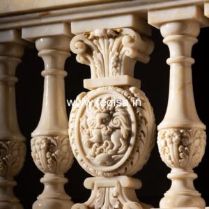 9. Decorative Stone Balusters For Royal Interiors Modern Staircase Balustrade