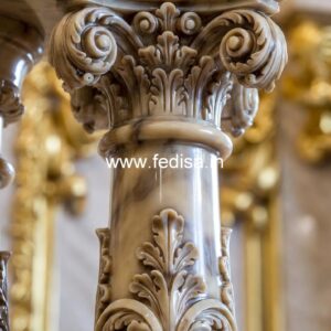 10. High-class Stone Baluster Ideas Modern Staircase Banister