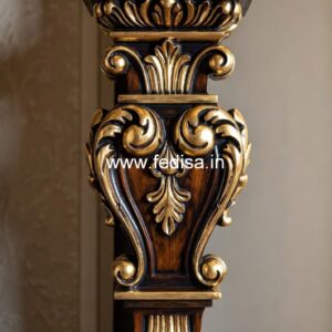 Decorative Exterior Marble Railings Rod Iron Spindles