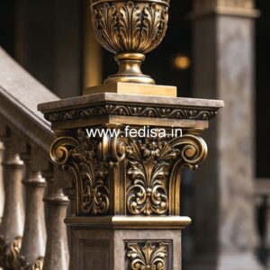 Custom Carved Marble Baluster Designs Indoor Banister Railing