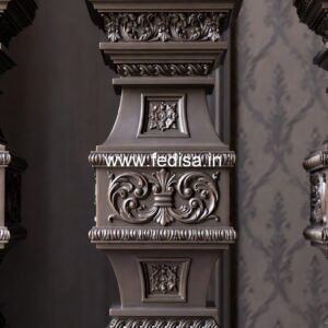 Modern Balcony Marble Railings Metal Banister Spindles