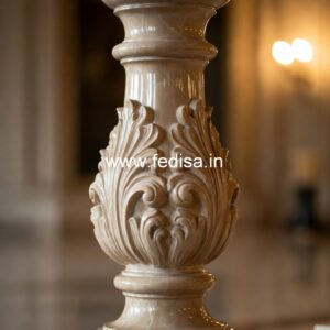 Stylish Terrace Marble Railings SOLID Wrought Iron Balusters