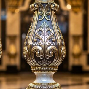 10. High-class Stone Baluster Ideas Indoor Metal Balusters