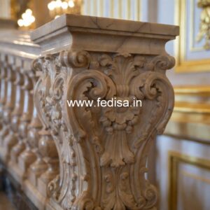 20. Modern Exterior Stone Balusters Face Mount Aluminum Balusters