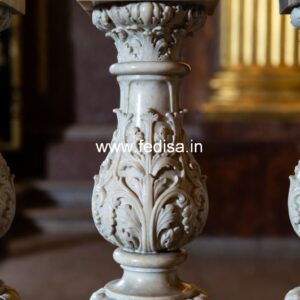 Traditional Marble Railing Balusters Silver Balusters