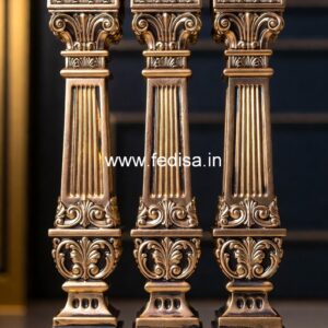 Royal Style Marble Balusters Wood Tapered Spindles