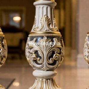 1. Luxury Stone Baluster Designs For Elegant Homes Gold Stair Balusters