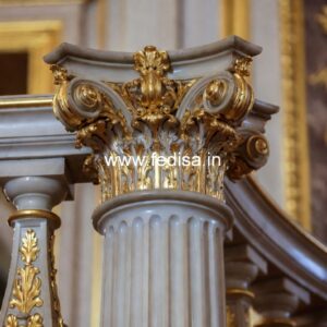 Decorative Exterior Stone Railings Powder Coated Aluminum Balusters