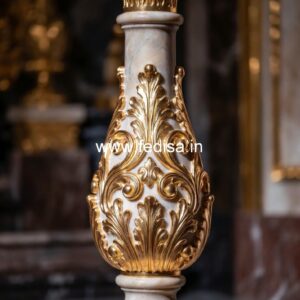 9. Decorative Marble Balusters For Royal Interiors Silver Stair Balusters