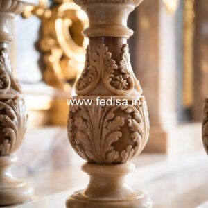 Traditional White Marble Baluster Designs Polyurethane Balustrade Systems