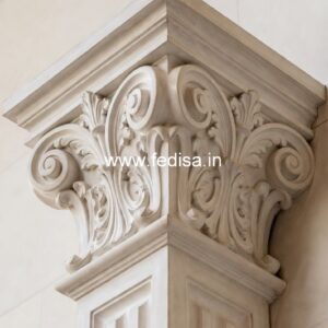 High-end Marble Railing Solutions 40 Inch Face Mount Balusters