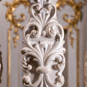 Luxury Design Railings For Villas Outdoor Wood Balusters