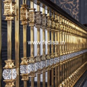 Modern Brass Crystal Railing for Home Interiors CR-0003