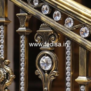 Stunning Brass Crystal Railing Inspiration CR-0008