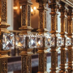 Unique Brass Crystal Railing Concepts CR-0014