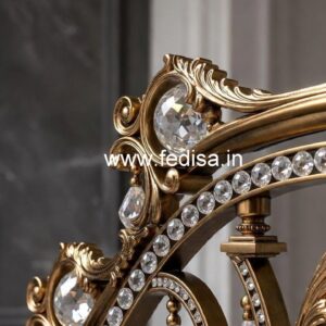 Designer Handcrafted Brass Crystal Railing CR-0032