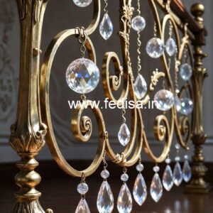 Rich Look Brass Crystal Railings CR-0044