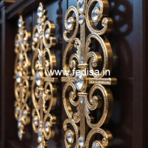 Luxury Home Decor Brass Crystal Railings CR-0056