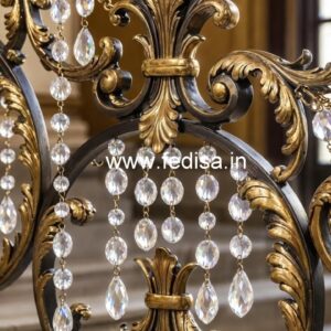 Brass Crystal Railings for Villas CR-0072