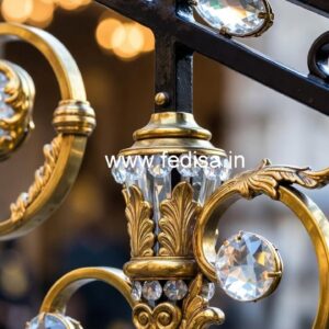 Premium Decorative Brass Crystal Railings CR-0074