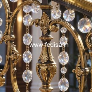 Royal Staircase Brass Crystal Designs CR-0080