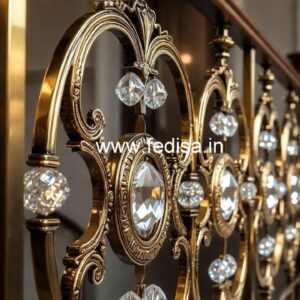 Premium Quality Crystal Brass Railings CR-0084