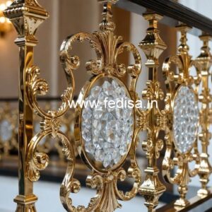 Designer Luxury Crystal Brass Railings CR-0090