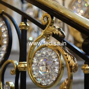 Brass Crystal Railings for Premium Homes CR-0091