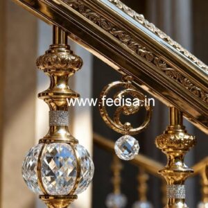 Modern Brass Crystal Staircase Railing Ideas CR-0103