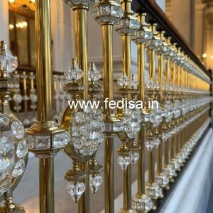 Royal Brass Crystal Interior Railings CR-0108