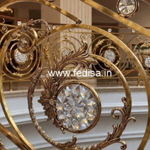 Premium Brass Crystal Staircase Decor CR-0115