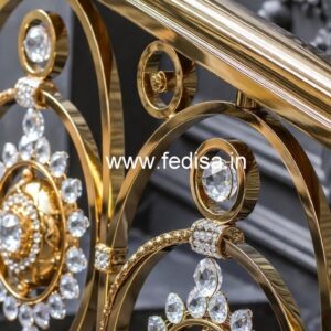 Designer Brass Crystal Railing Trends CR-0118
