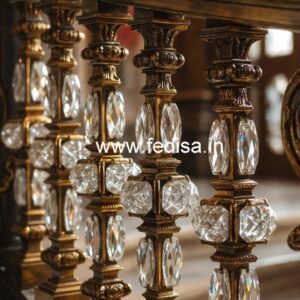 Luxury Brass Crystal Railings for Homes CR-0127