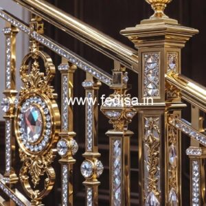 Premium Home Decor Brass Crystal Railings CR-0130