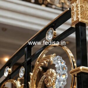 Modern Brass Crystal Railings with LED CR-0132