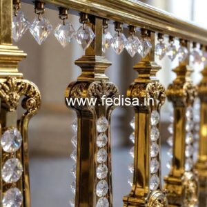 Stylish Brass Crystal Railing Designs CR-0139