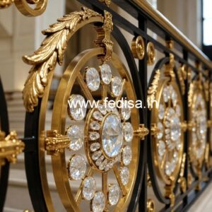 Royal Interior Brass Crystal Railings CR-0140