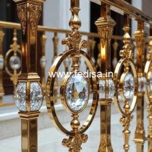 Stylish Brass Crystal Railing for Modern Homes CR-0165