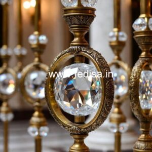 Designer Brass Crystal Railings for Luxury Homes CR-0168